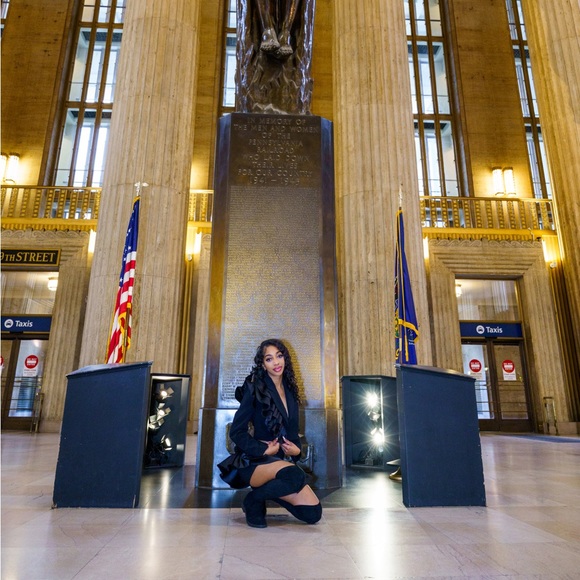 Nasty Gal Other - Two piece ruffle skirt and blazer set